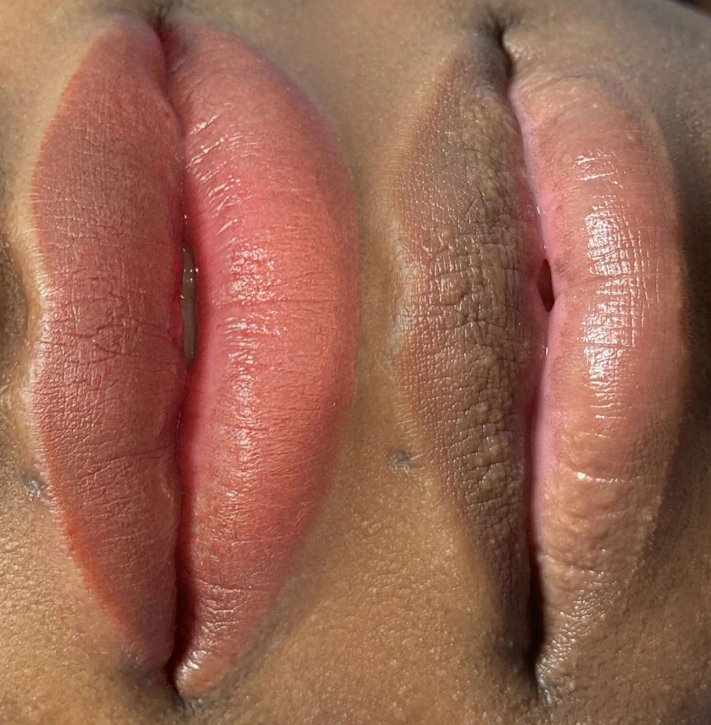 lip tattoo healing and vaping