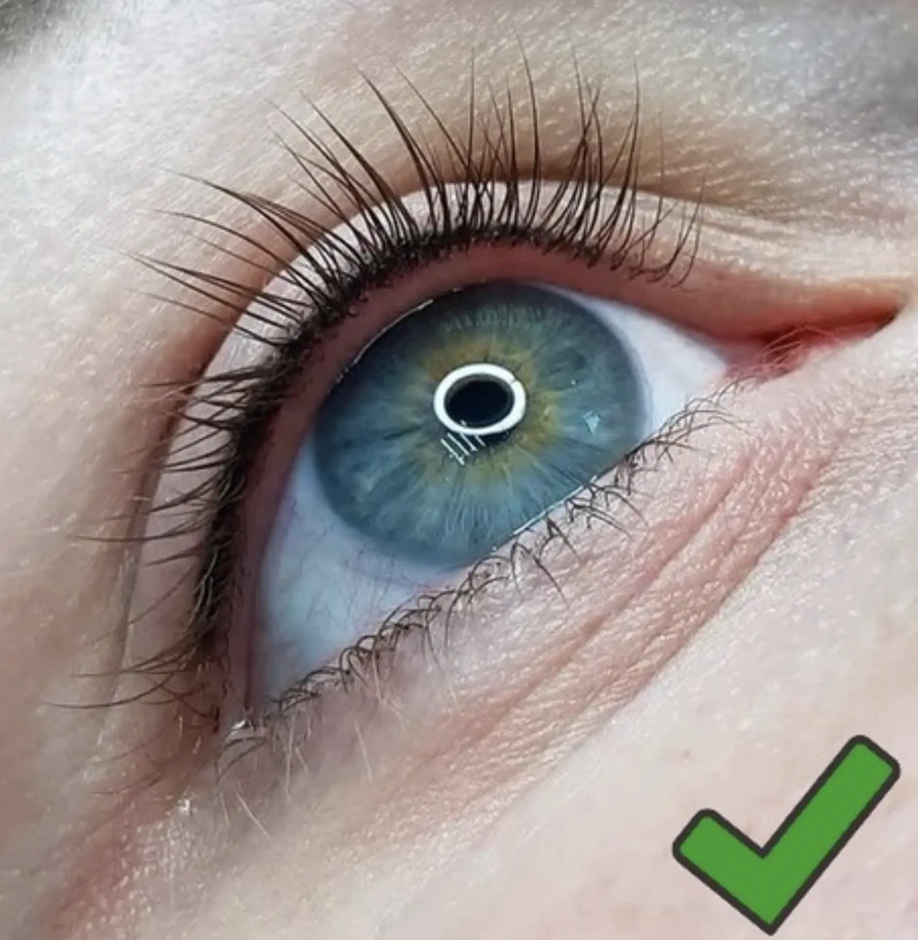 eyeliner tattoo and contact lens